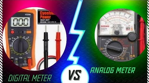 WATCH DIFFRENCE ||DIGITAL||and||Analog||multimeter||awtchannel