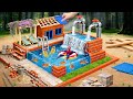DIY Mini Tractor Rebuilds a Solid Brick House and Pool with Modern Water System | Science Project