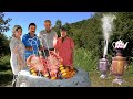 Sweet Grandma Came to Visit Us | We Cooked Delicious Lamb Ribs in Tandoor