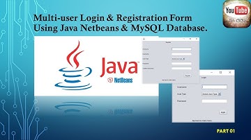 Multi-user login & registration form using java netbeans & MySQL database