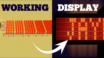 Build a Real Working Display with Redstone | Minecraft Tutorial
