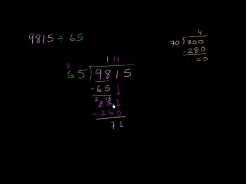 ორნიშნა რიცხვზე გაყოფა | მაგალითი 1