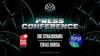 SIG Strasbourg v Tofas Bursa - Press Conference | BCL 2023
