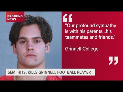 Grinnell College football player killed in collision on I-80 near Altoona