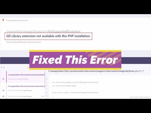 GD Library extension not available with this PHP installation - Laravel Error fixed.