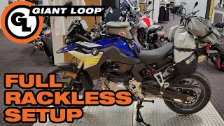 Full Motorcycle Camping Soft Luggage Setup Without Pannier Racks on a BMW F 750 GS screenshot 4
