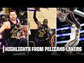 PELICANS-LAKERS WAS A MOVIE 🍿🤩 LeBron, Luka & Zion SHOW OUT in clutch-time takeover | NBA on ESPN