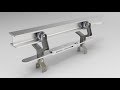 Chicken hanging conveyor part design and assembly in solidworks 2017