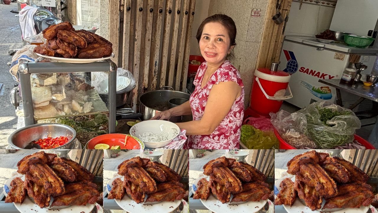 Trùm bún mắm Sài Gòn chơi lớn nấu nồi nước lèo bằng nước dừa, thịt heo chiên giòn rụm