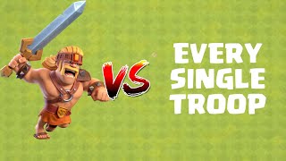 IS SUPER BARB UNSTOPPABLE? | Super Barbarian vs All Troops | Clash of Clans | 100 Subs special