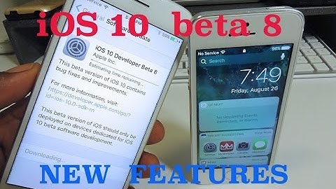 iOS 10 Beta 8 New Features