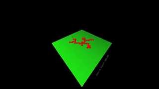 2d DLA = 2-dim Diffusion-Limited Aggregation = 2次元拡散律速凝集
