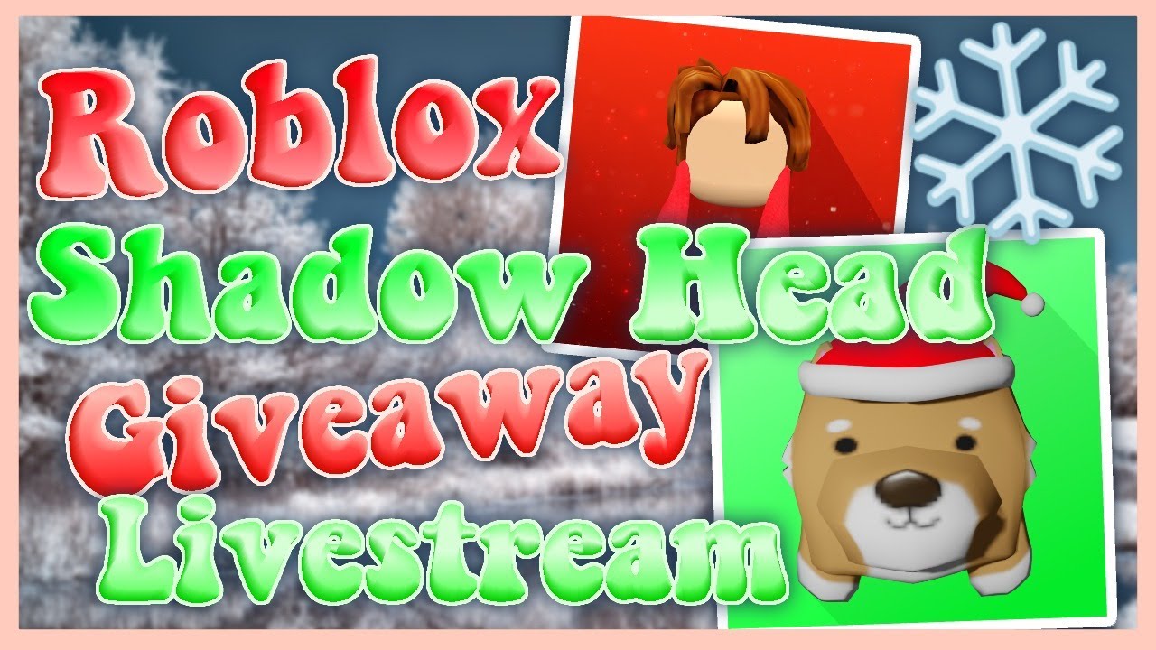 Live Roblox Shadow Head Gfx Profile Picture Giveaway Come Join