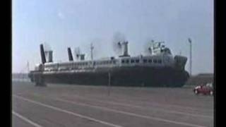 Hovercraft departing from Dover