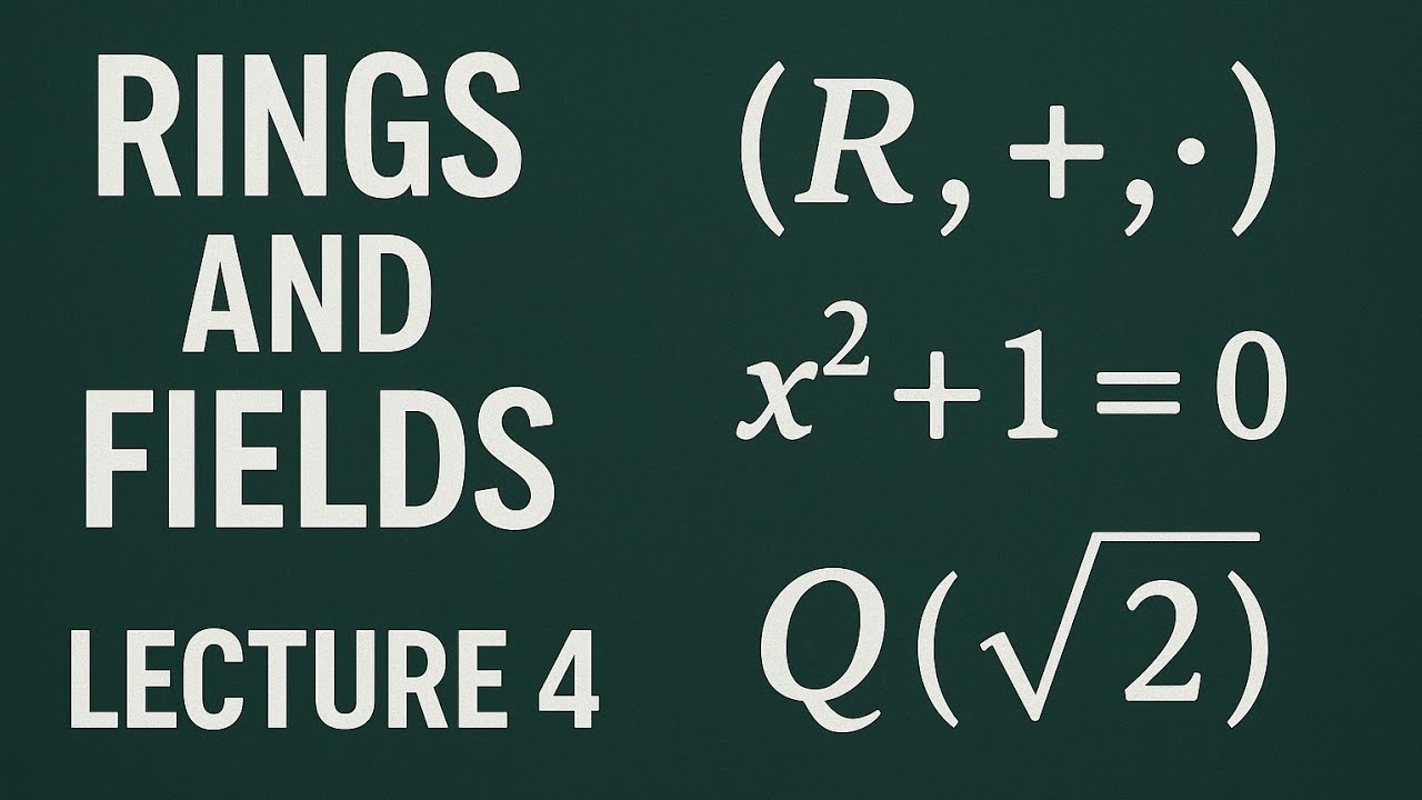 Rings and Fields|Lecture 4|Euclidean Algorithm of Polynomial Rings
