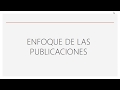 Enfoque de las publicaciones tu carga export