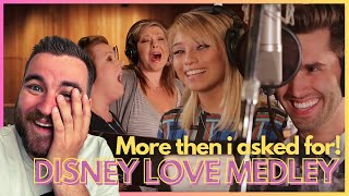 First time reaction! Voctave - Disney Love Medley ft  Kirstin Maldonado(Pentatonix) & Jeremy Michael