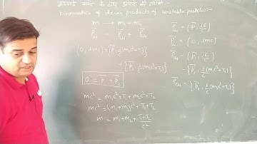 Four Momentum  Conservation / Mathematical Physics - by Sandeep Sharma, Assistant Professor Physics
