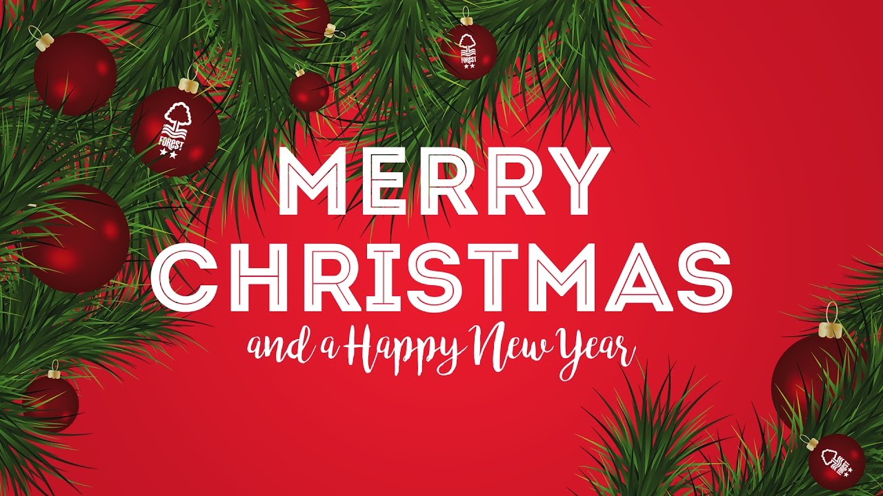 football score Merry Christmas from everybody at Nottingham Forest