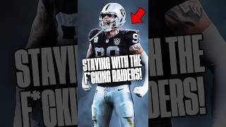 #Raiders Maxx Crosby IS STAYING A
