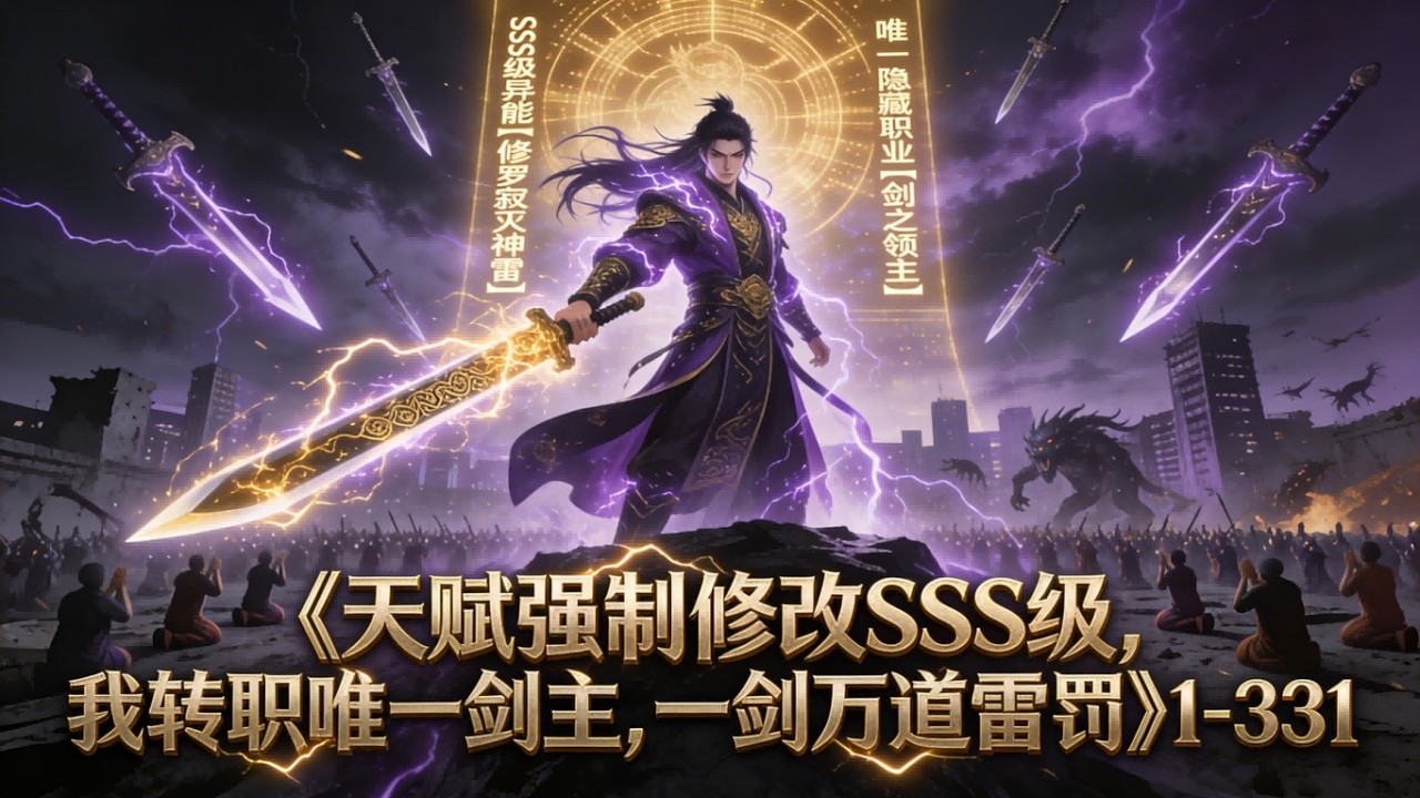 《天赋强制修改SSS级，我转职唯一剑主，一剑万道雷罚》1-331 灵气复苏，林昊觉醒E级雷系天赋，直到【无敌系统】激活，天赋强制修改——SSS级异能【修罗寂灭神雷】！唯一隐藏职业【剑之领主】同步觉醒！