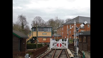 Lever Moving inside Romsey Signalbox - 04/03/2023
