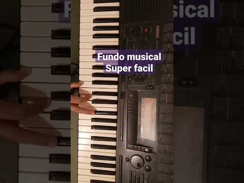 Aprenda fundo musical no teclado piano . aula de teclado