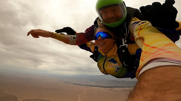 Anna Leger - Tandem Skydive in Las Vegas at Skydiv...