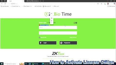 How to Install  biotime, Activate, and Deactivate ZKBiotime 9.0 License for Use on Another PC