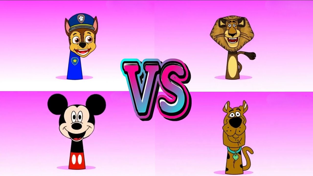 🎮 Incredibox Sprunki OC:Chase(PawPatrol) VS Alex(Madagascar) VS Mickey Mouse VS Scooby-Doo |TilesHop