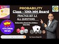 Probability Practice Set 5.3 Class 10 Maharashtra Board New Syllabus