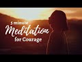 5 minute christian meditation for anxiety and fear