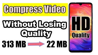 Compress Large Video without Losing Quality in Mobile - Urdu / Hindi