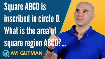 Square ABCD is inscribed in circle O. What is the area of square region ABCD ? DS08730
