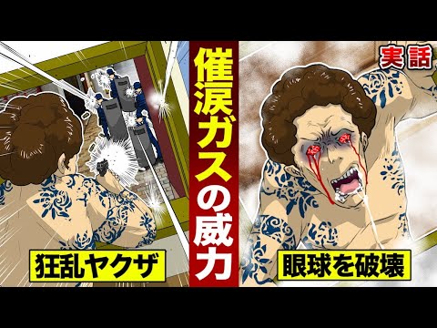 【実話】催涙ガスの威力。銃を乱射するヤクザが…大号泣する。