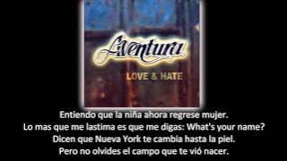 Aventura - Mi Niña Cambió (lyric - letra)