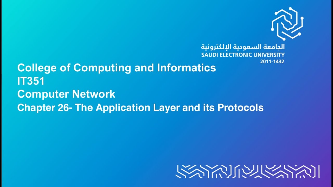 Module 13 : The Application Layer and its Protocols - YouTube