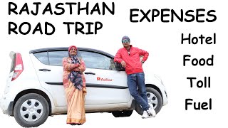 Total cost of Rajasthan Road trip