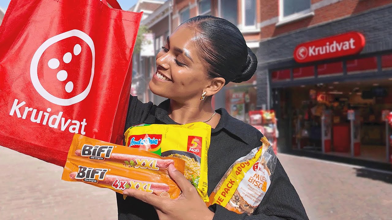 24 UUR OVERLEVEN OP KRUIDVAT ETEN & DRINKEN 🌯🧋