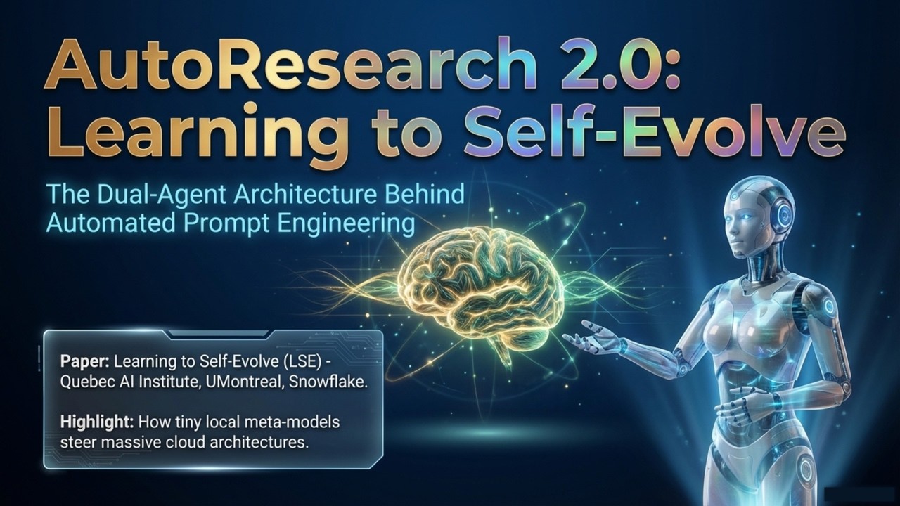⁣AutoResearch 2.0 and Self-Evolution Systems | Dual-Agent and Reinforcement Learning Architecture