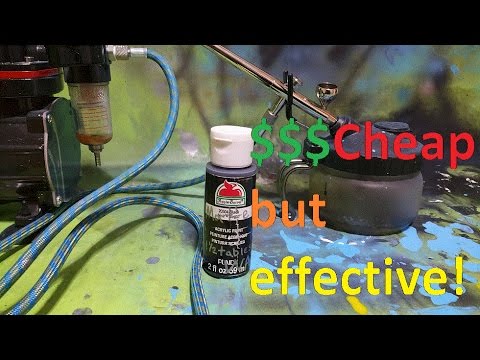 Airbrushing With Cheap Acrylic Craft Paints: What You Need to Know