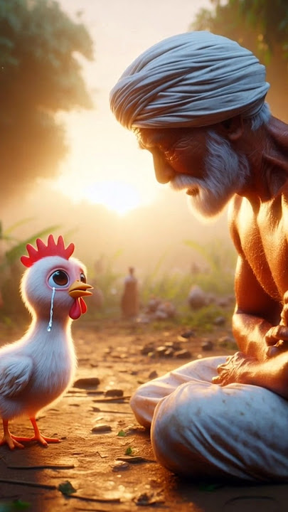 Farmer and Chicken Sad Story 😭🐔 #ai #hen #farmer