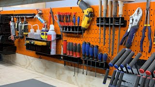 Wall Control pegboard review &amp; install shop organization