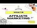 What Is Affiliate Marketing In Under 4 Minutes - Marketing For Beginners