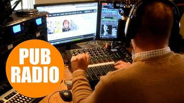 Man sets up community radio station in the back of the local pub