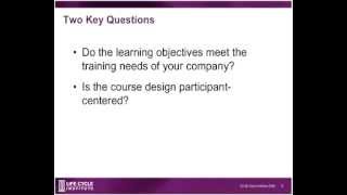 All E-Learning Is Not Created Equal - Choosing The Right E-Learning Program - Webinar