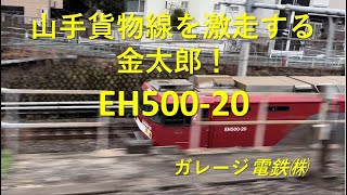 山手貨物線を激走する金太郎！EH500-20