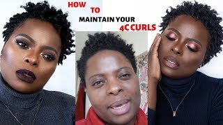 YOUR 4C CURLS NOT LASTING?! THIS IS THE BEST WAY TO MAINTAIN YOUR 4C CURLS FOR 7DAYS !!