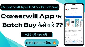 Careerwill Se Batch Kaise Kharide | How To Buy Batch From Careerwill App |Careerwill Batch Purchase