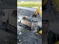 #excavator digging the stone in the water #fypシ #truck #bulldozer #pushing #dumptruck #shortvideo